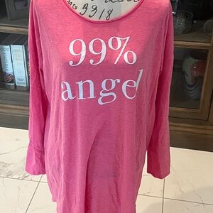 Pink 99% Angel Women's Sleep Shirt